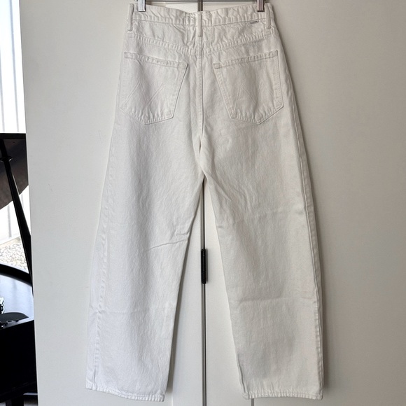 MOTHER The Full Pipe Ankle Barrel Jeans Superior Denim in Picket Fence Size 26 - Picture 5 of 12